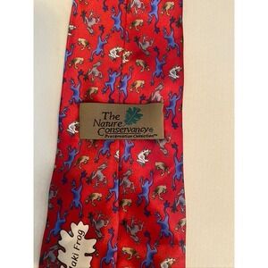 The Nature Conservancy Maki Frog Silk Tie Karen Bierce Preservation Collection